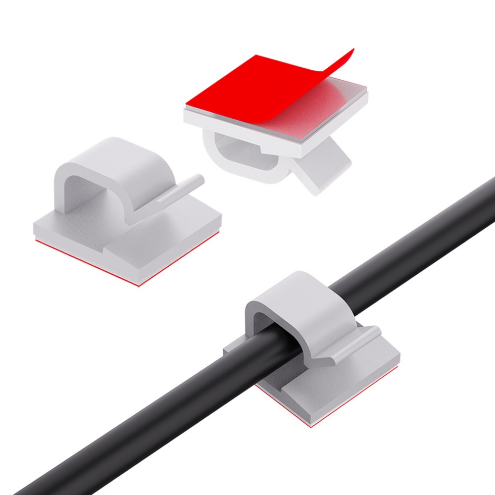 Cable Management Box - Przezroczysty plastikowy klips do kabli w