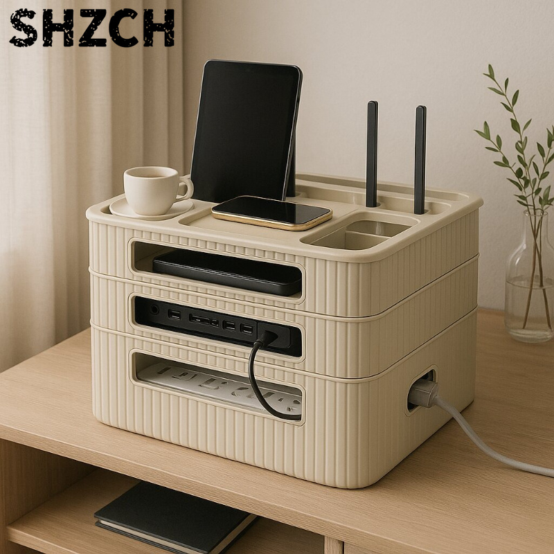 Home Office In Living Room - Pudełko do przechowywania routera WiFi, uchwyt