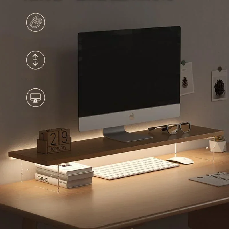 Home Office L Shaped Desk - Monitor komputerowy Niski stół Biurko Wysokość