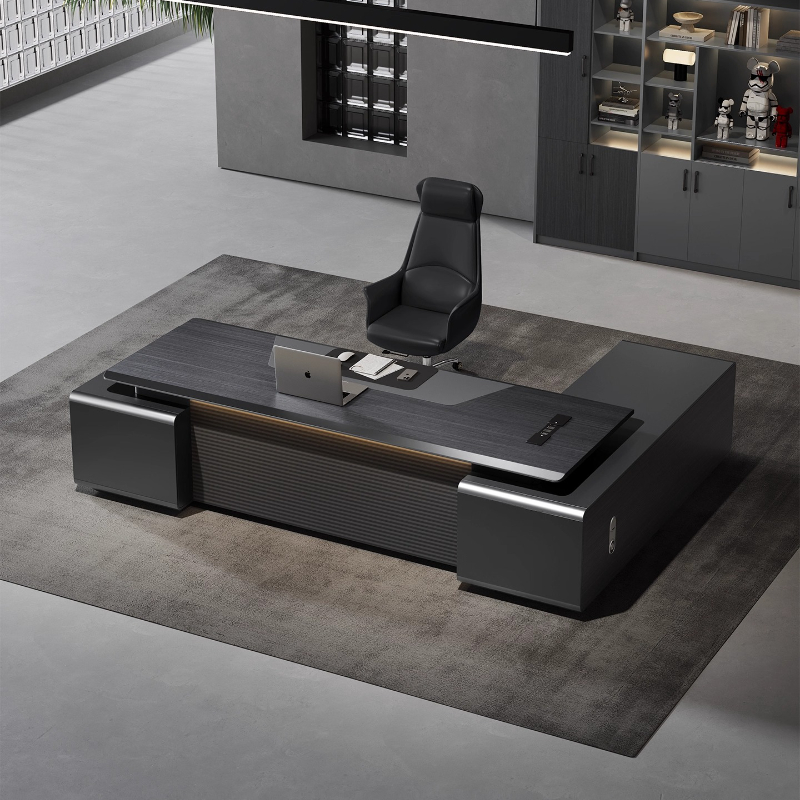Home Office L Shaped Desk - Luksusowe biurko w kształcie litery L