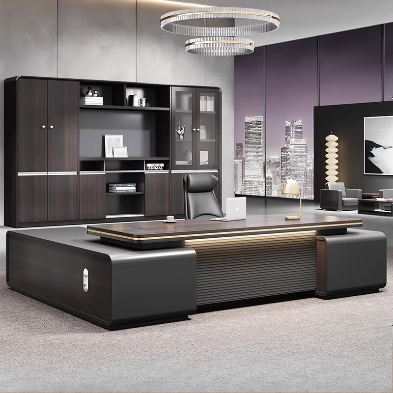 Home Office L Shaped Desk - Stojące Biurka z Szufladami Europejskie Biurka
