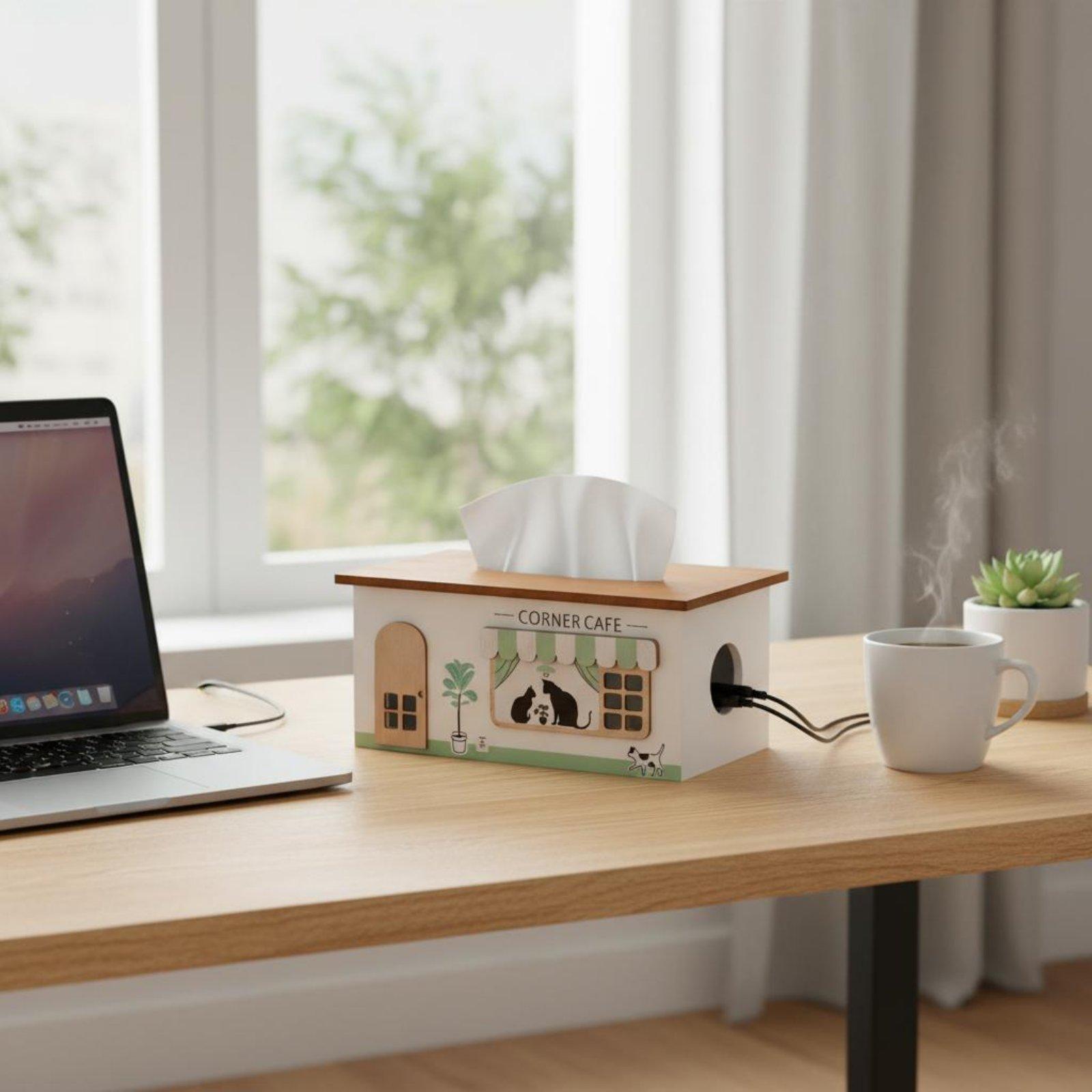 Drewniana skrzynka do zarządza – Cable Management Box recenzja i cena