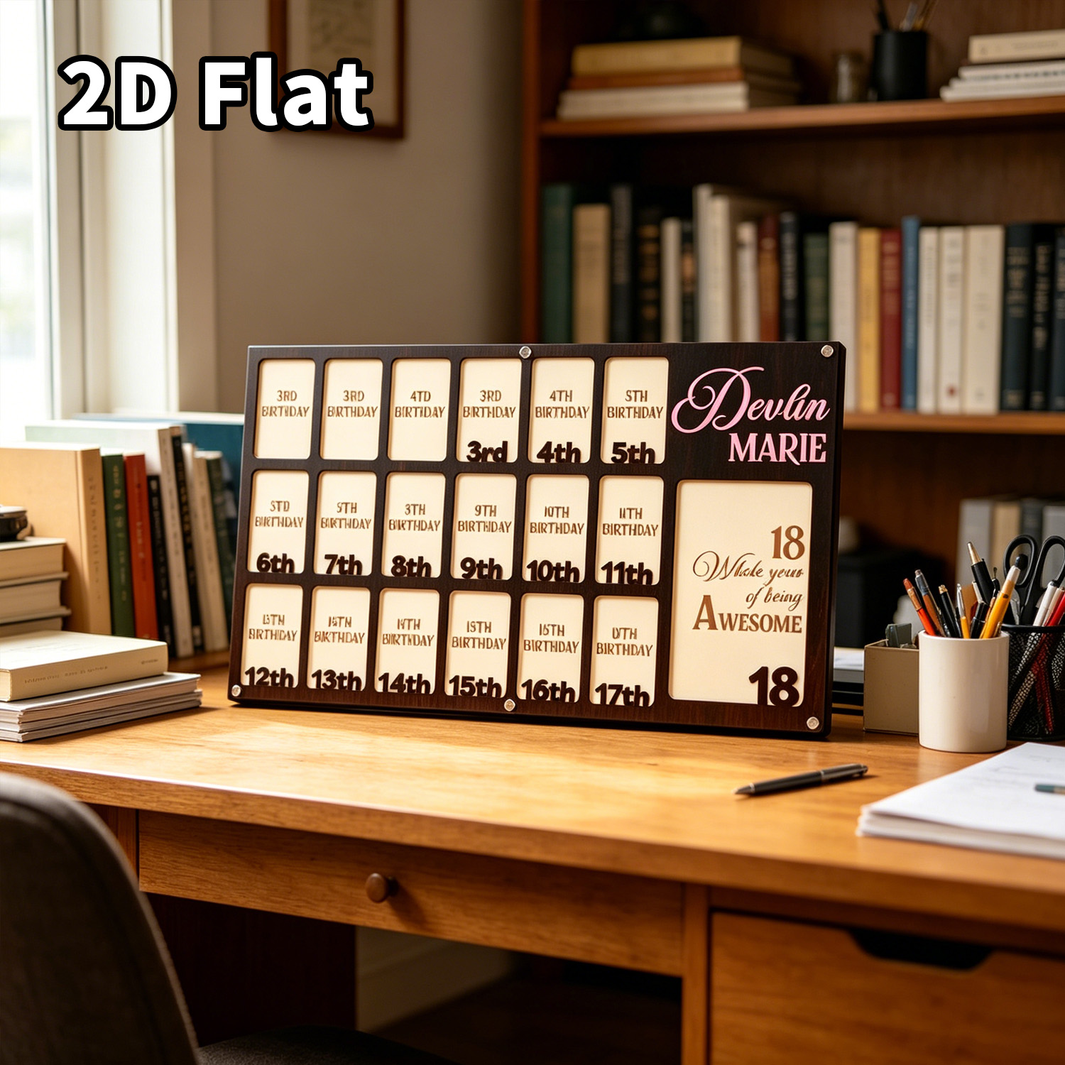 1 szt. Personalizowana drewnia – Home Office Room recenzja i cena