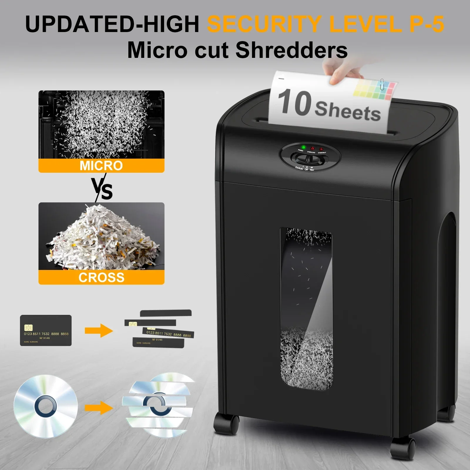 CD290P 10 arkuszy Niszczarka d – Paper Shredder Micro recenzja i cena