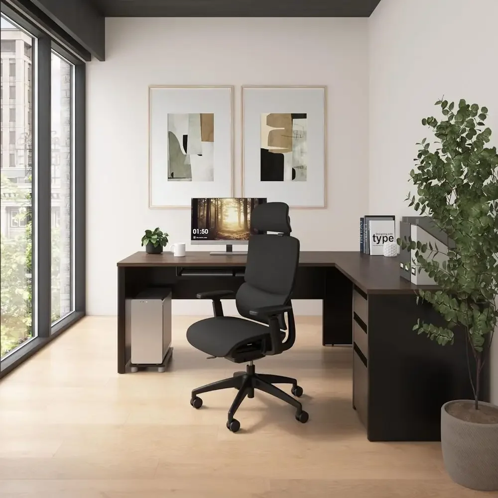 Biurko w kształcie litery L o  – Home Office L Shaped Desk recenzja i cena