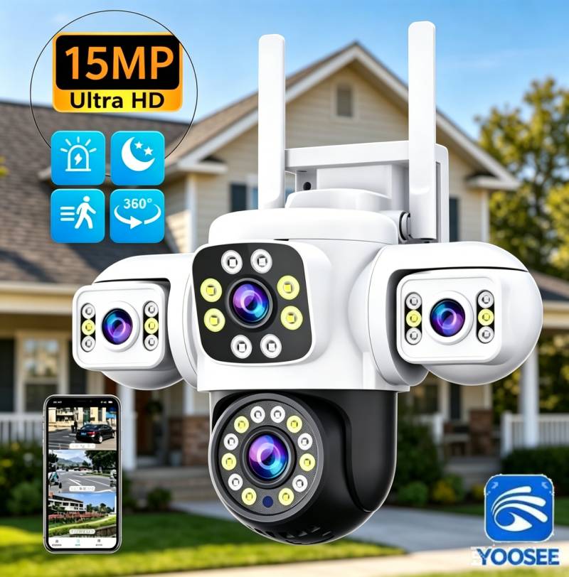 Kamera IP Yoosee 6K 15MP z 3 o – Home Office Email recenzja i cena