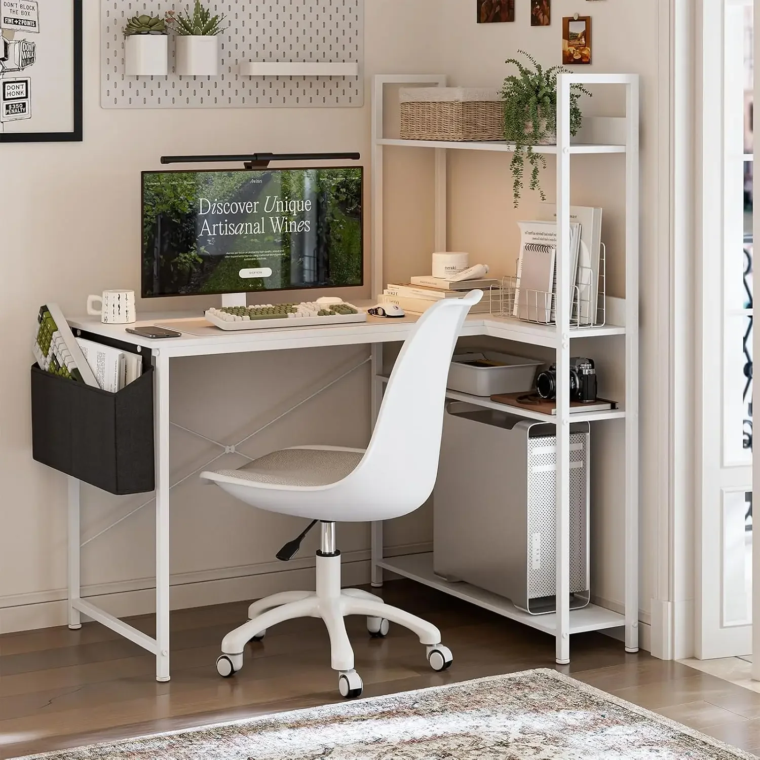 Biurko komputerowe w kształcie – Home Office L Shaped Desk recenzja i cena