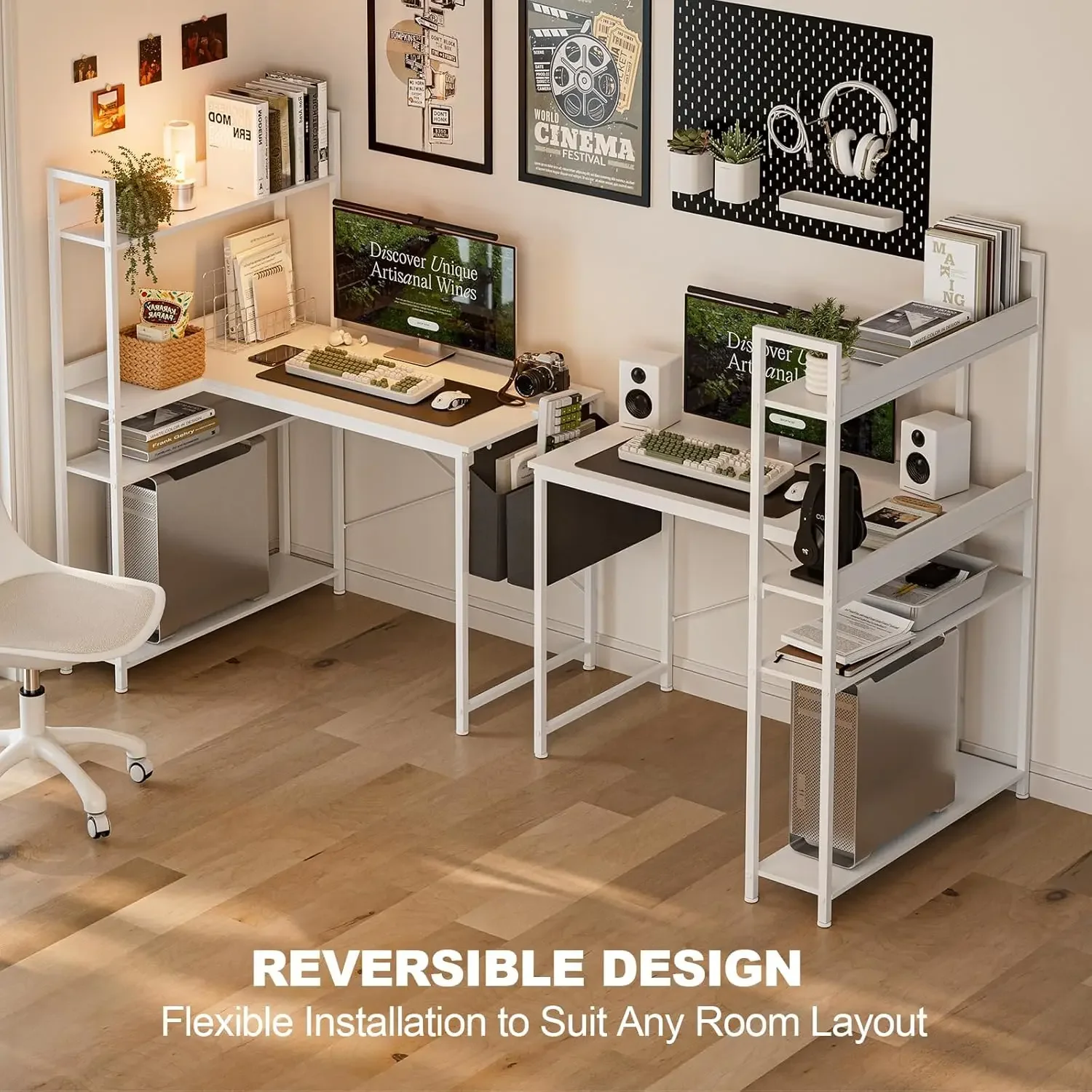 Biurko komputerowe w kształcie – Home Office L Shaped Desk recenzja i cena