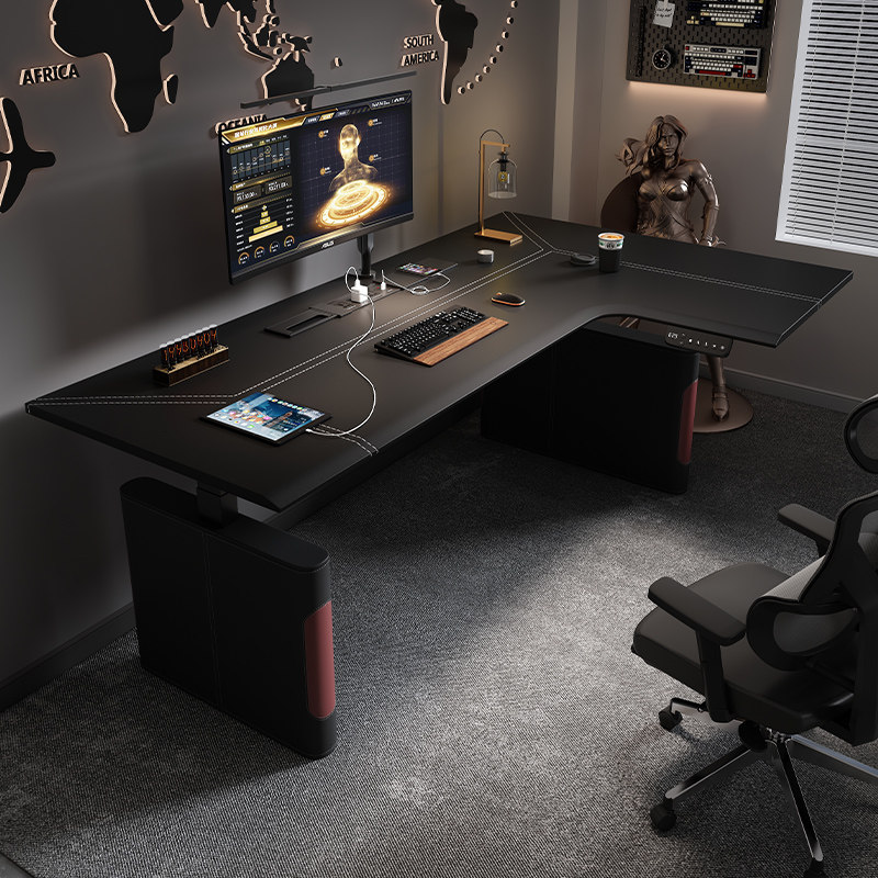 Elektryczny stół narożny z reg – Home Office L Shaped Desk recenzja i cena
